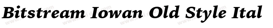 Bitstream Iowan Old Style Italic BT字体转换